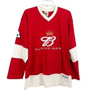 Vintage Winners Circle Dale Earnhardt Jr Budweiser Long Sleeve Tee Men's Large